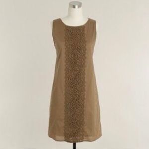 J.Crew Shift Dress with Embroidered Detail